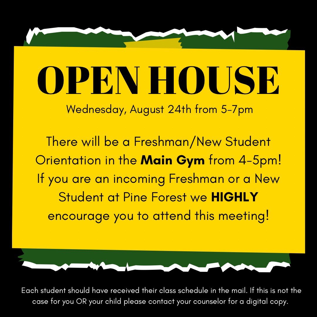 Pine Forest High School SGA tweet media