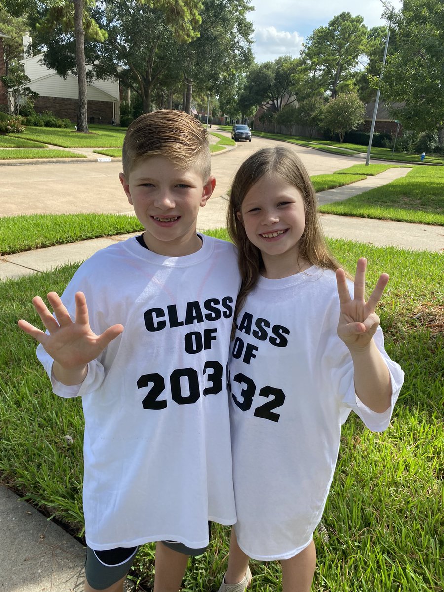 We just love Warner!! You know you have a great school when 1 child who hates bugs comes home excited about science/bugs and the other comes home saying he feels confident about 5th grade! 🤣 Can’t wait to see what this year brings for my (not so) little Wolves! #cfisdfirstday