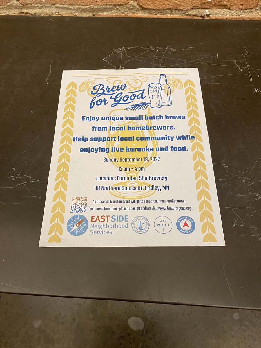 mdh090's tweet image. #Mnbrewforgoood  

#NordeastBrewersAlliance

In the head space to do some good! Keep Sept 18th in mind everyone! There are going to be some Awesome beers.