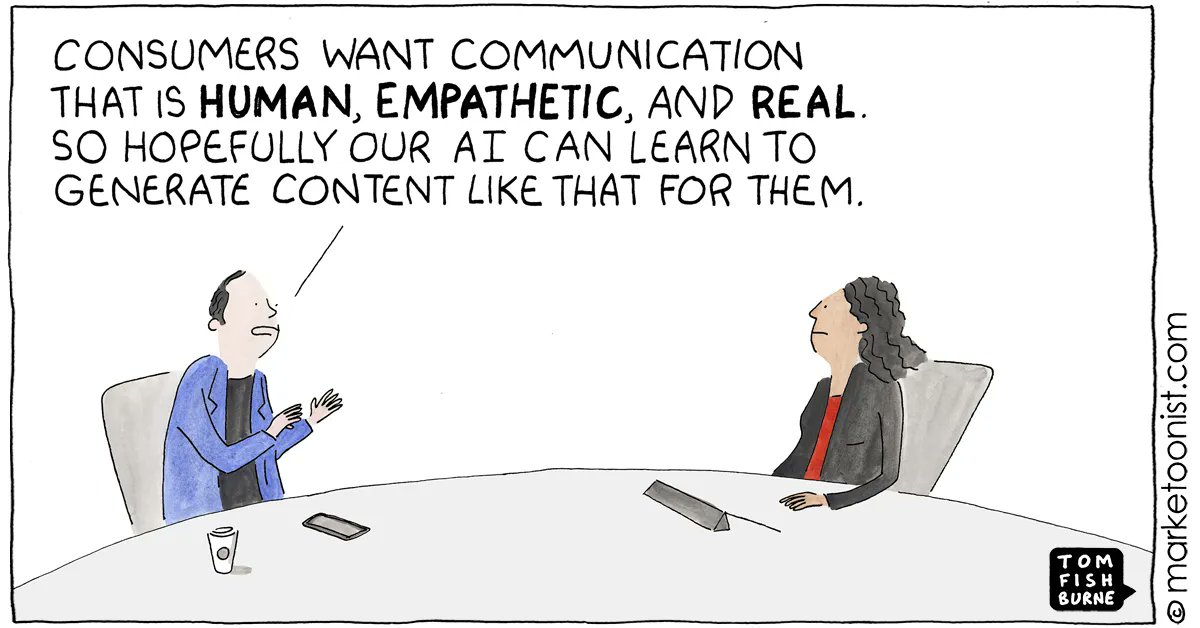 SumTotalMktg's tweet photo. AI Generated Marketing Content cartoon - Marketoonist | Tom Fishburne https://t.co/LF5FsJPSev https://t.co/mZr6f86mgP