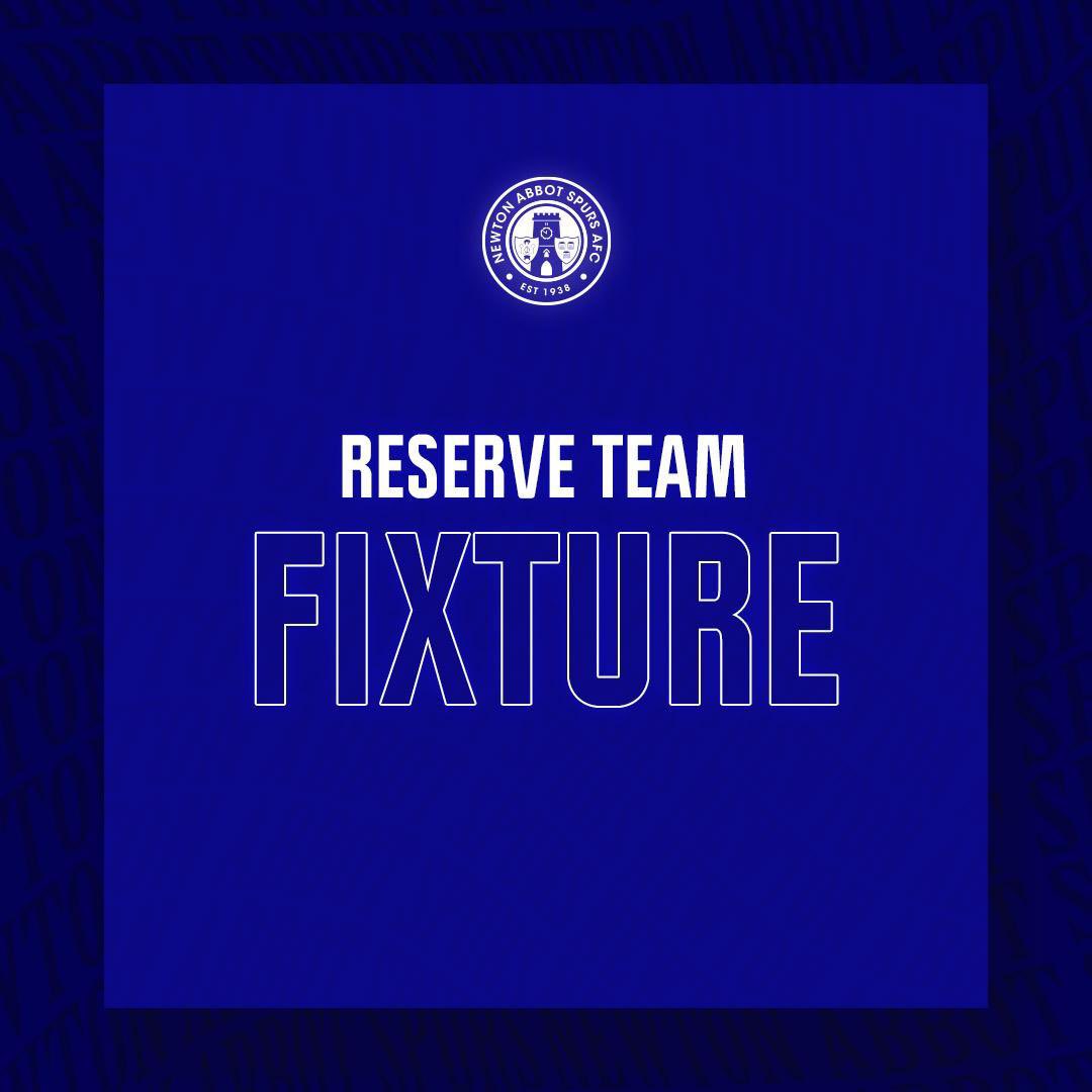 ⚽️🔵 RESERVE TEAM FIXTURE 🔵⚽️

📆 Wednesday 7th September 
🆚 <a href="/OfficalBAFC/">Buckland Athletic FC</a> Reserves
🏆 Devon Football League South and West 
🏟 A&amp;S Interiors Recreational Ground  
⏰ 19:30
🎟 £3 Adults £1.50 Concessions

All eyes on the Rec tomorrow night!
#COYS💙