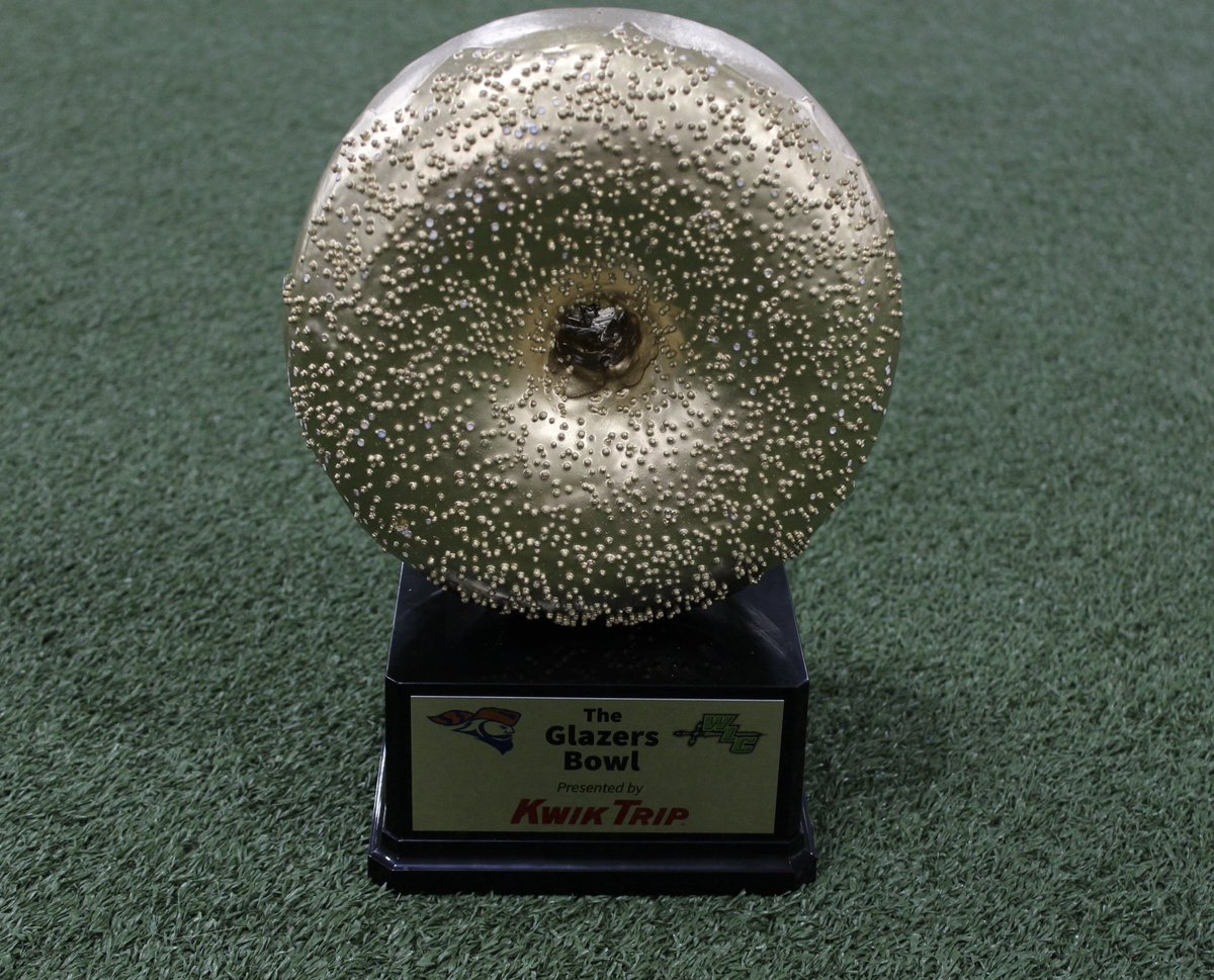 The sweetest rivalry trophy in college football- the <a href="/KwikTrip/">Kwik Trip</a> Golden Glazer