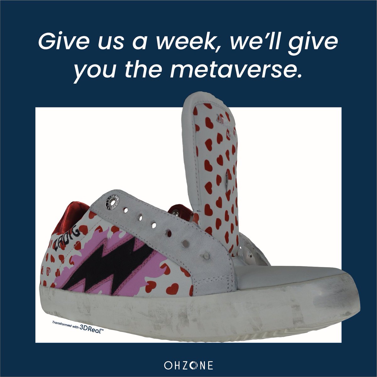 OHZONE_Inc's tweet photo. Meet OhZone.
We’ve reimagined how today’s designer brands compete in the metaverse by transforming real assets into 3DReal™ NFTs ready for the metaverse in about a week.

#fashion #newyorkfashionweek #web3 #metaverse #nft #crypto #meta #blockchain #digitalfashion #3DReal https://t.co/DQ5CEEWSYI