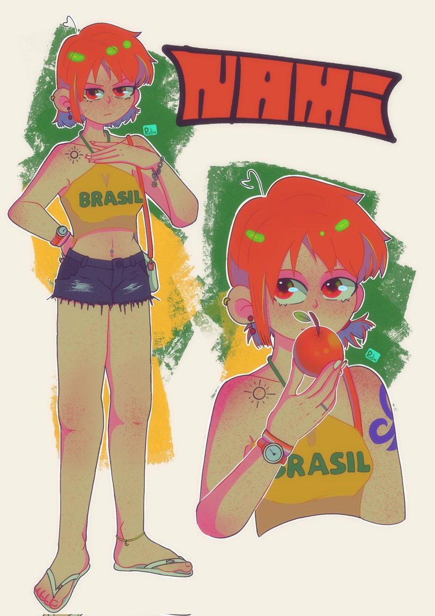 pudMlM's tweet photo. Mugiwaras no Brasil: Nami 🇧🇷
Trabalha na área de contabilidade, ela ajuda Zoro na parte administrativa da academia. Ela também tem uma floricultura com sanji (onde ela recebe 80% dos lucros + descontos da parte do loiro pra cada flor q ele dar pra mulher q passa na rua #onepiece https://t.co/EHiMbVgIjK