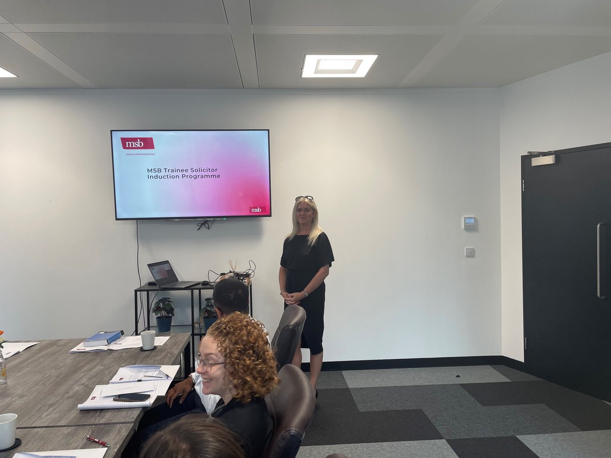 MSBSolicitors's tweet photo. Today kickstarted day one of our two-day trainee induction programme!

Across the two days, our new trainees will learn about expectations, training records &amp; training plans. Not to mention the most important lesson of them all - how to eat the frog 🐸

Good luck all! https://t.co/aN6asPlPs8