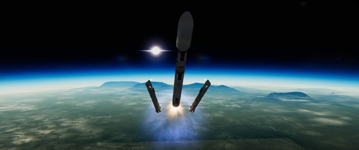 rocketology's tweet photo. There are booster separations and then there are BOOSTER SEPARATIONS!
#KSPLife https://t.co/wCKbLBbN4G