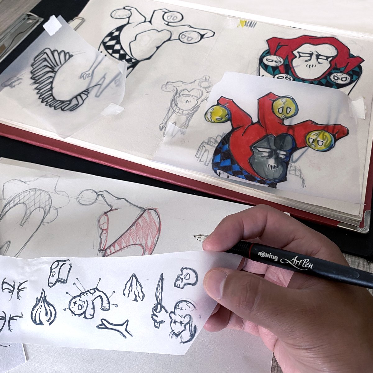 LostBuffoons's tweet photo. Planning and working on details is very important especially if you want your project to have a long-lasting and positive impact. Spend the extra hour checking and adjusting, is worth it.
#lostbuffoons #sketches #art #nftart #NFTartist #NFTProject #NFTcollections #Handmade #Nfts https://t.co/drjwC6z9g8