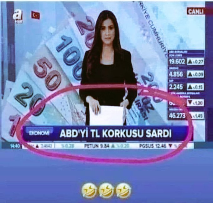 #dolar Kanal A yı ben televizyondan sildim ülkenin gerçek halini göstermeyen hangi kanal varsa siliyorum.