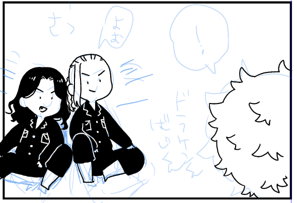 ほんし読む直前にかいてたコマがあまりにも平和すぎて温度差にかぜひきそう 
