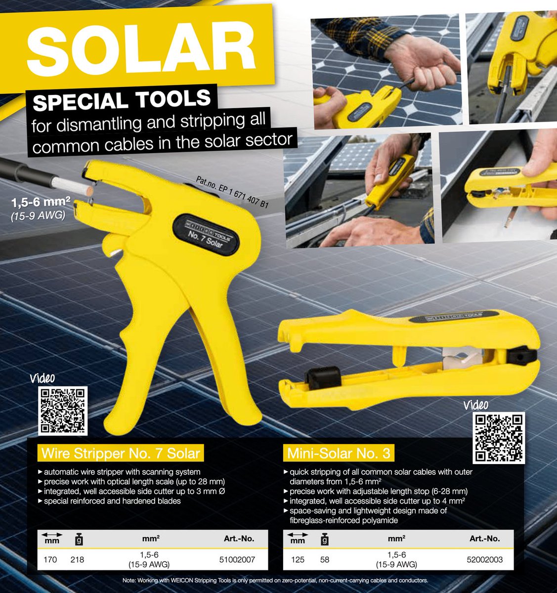 IndSuperstore's tweet image. Wire Strippers No.3 &amp;amp; No.7 are perfect for stripping all standard cables in the Solar Sector 😎

More information ➡️ cutt.ly/7CcVePE

#solar #solarpanels #cablestripping #weicon
