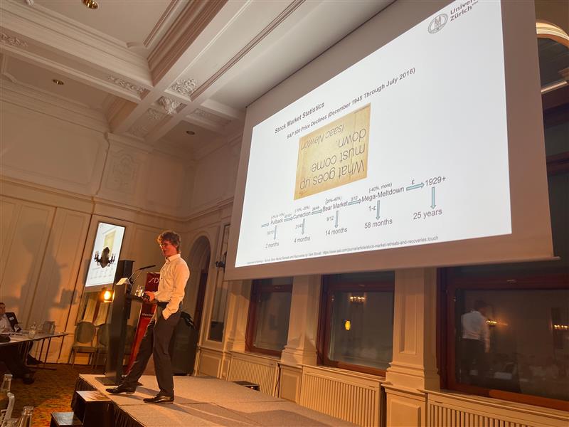 „What goes down must come up“, so Prof. Dr. Thorsten Hens from the University of Zurich on stock market statistics and financial behaviour in challenging markets. Many thanks for bringing your academic perspective to the #ISPF!