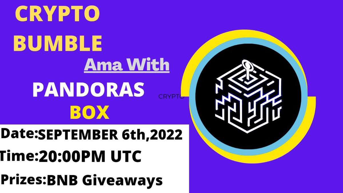 UnboxPandoras's tweet photo. Join us today 20UTC at the Crypto Bumble community for an AMA: https://t.co/HUzEibJ75c 📢🔥😉 https://t.co/5r0GDn1K8H