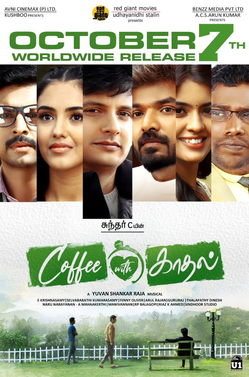 U1FCSalem's tweet photo. The wait is over! 
#CoffeeWithKadhal is all set to release on 7th October, 2022

A @thisisysr Musical
Official Fan Page's : @U1FanClub @U1FCSalem
#YuvanShankarRaja #YSR #U1 #U1FCSalem https://t.co/PVUvFqCFGy
