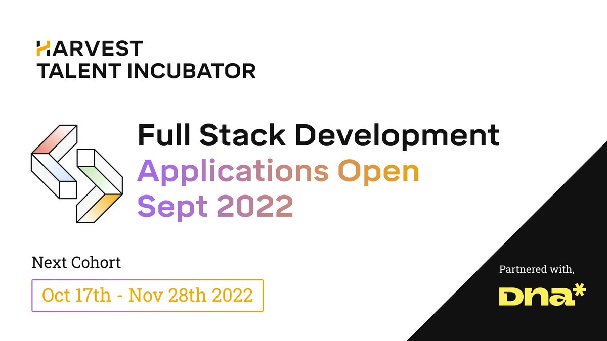 We’re kicking fall off with a new cohort of our Full-Stack Developer Bootcamp!
Jumpstart your career in #tech with our accelerated 6-week bootcamp and 
upgrade your stack with modern technologies like React, NodeJS, and MongoDB. 
Learn more: bit.ly/3TGPo9s