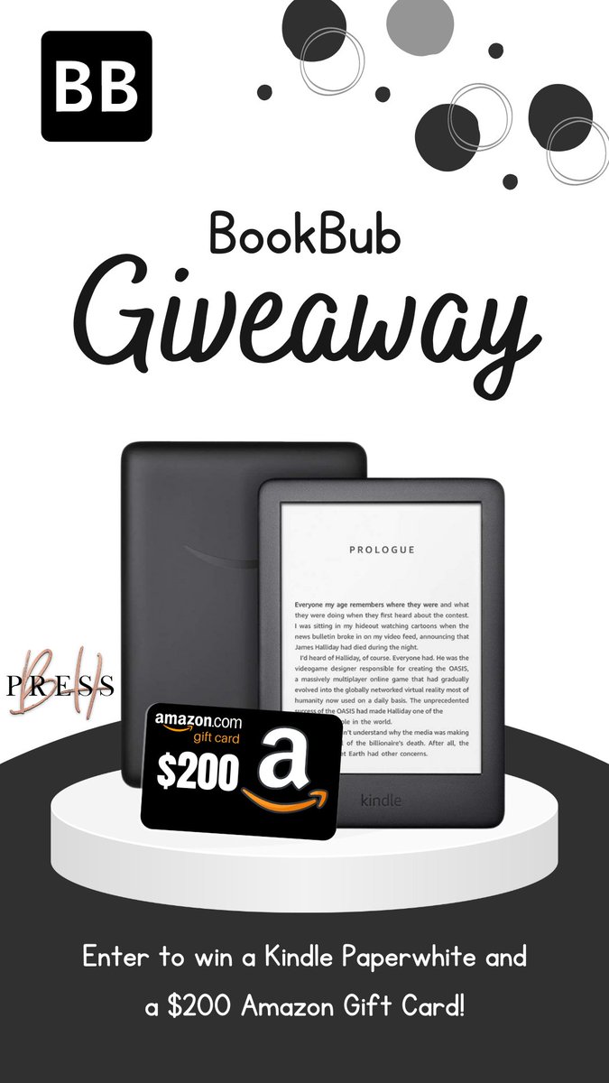 Want to win a Kindle Paperwhite and a $200 Amazon Gift Card?
Join our BookBub giveaway and follow these amazing authors for a chance to win. What would you grab off your wishlist if you won?
rafflecopter.com/rafl/display/4…?