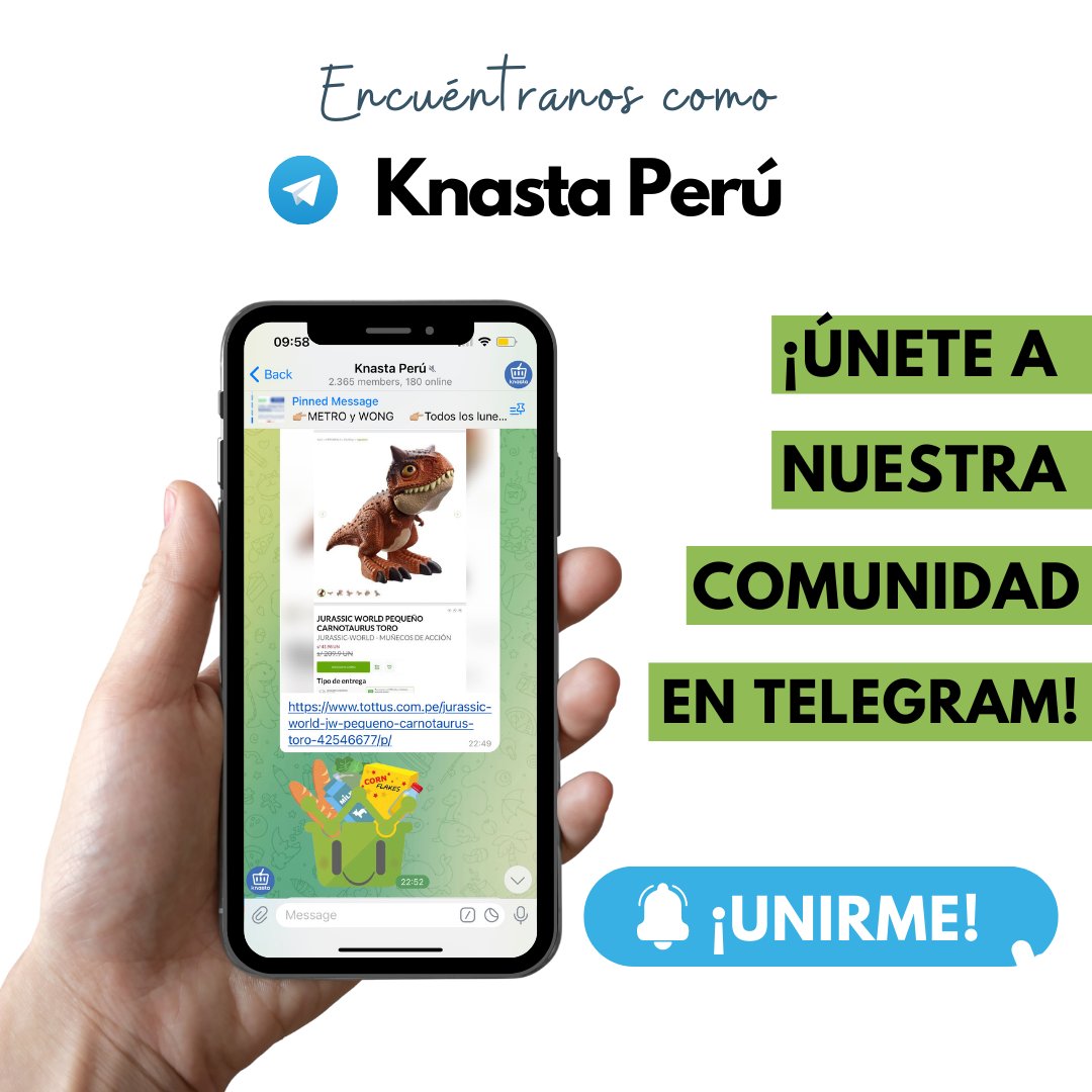 KnastaPeru's tweet photo. ¡Estaremos con el sitio abajo un par de horas, pero en el Canal de Telegram seguiremos compartiendo las mejores ofertas!
Acá les dejo el link https://t.co/XkYlQmStBS https://t.co/1RzQGbvg0J