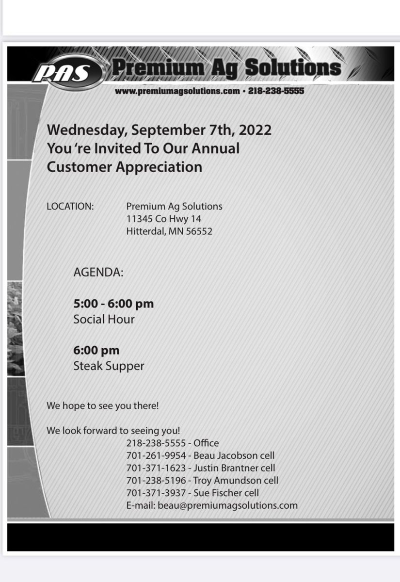 Join us for our annual open house! All are welcome!