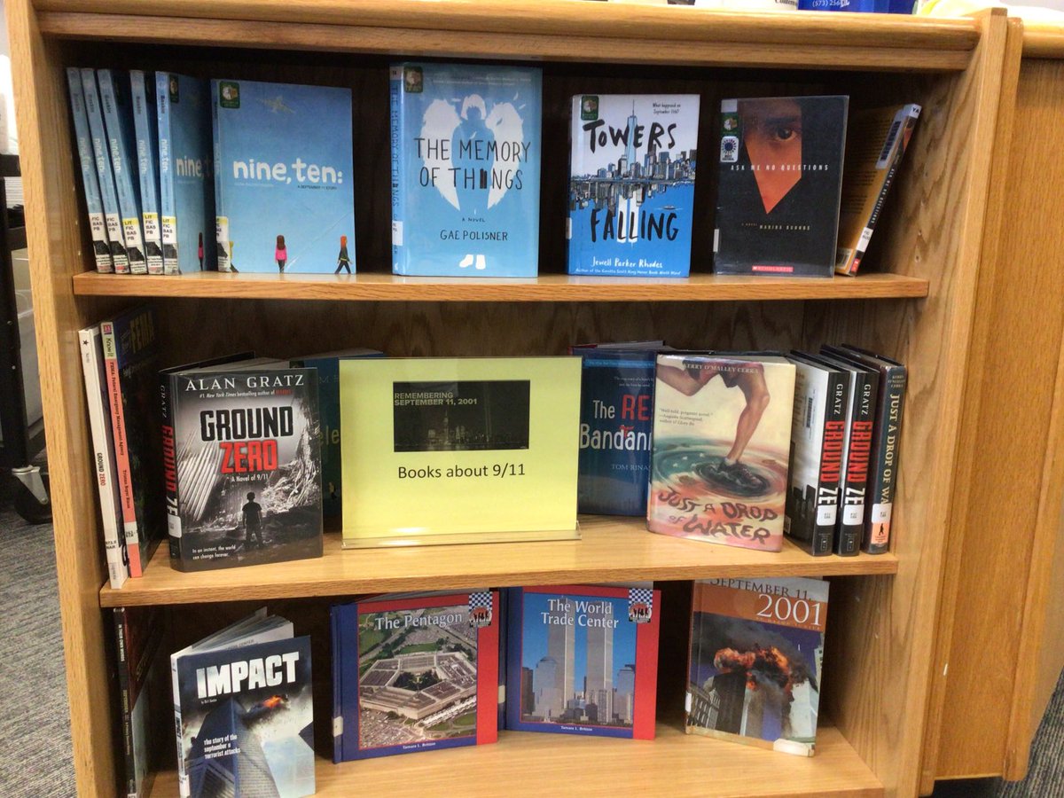 This weekend marks the 21st Anniversary of 9/11.  We have many books in the Gentry Media Center to help our students learn about this tragic event.