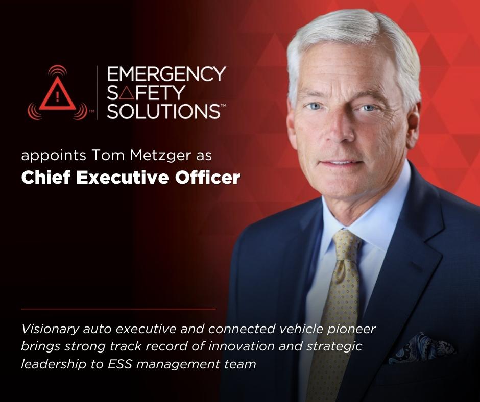 ESS_Help's tweet image. Emergency Safety Solutions is proud to announce that connected vehicle industry veteran Tom Metzger has joined the company as CEO. 

Follow the link to read more: 

prnewswire.com/news-releases/…

➡️ Find the Link in our Bio ⬅️

#ESSHELP #ConnectedVehicles #RoadwaySafety #announcement