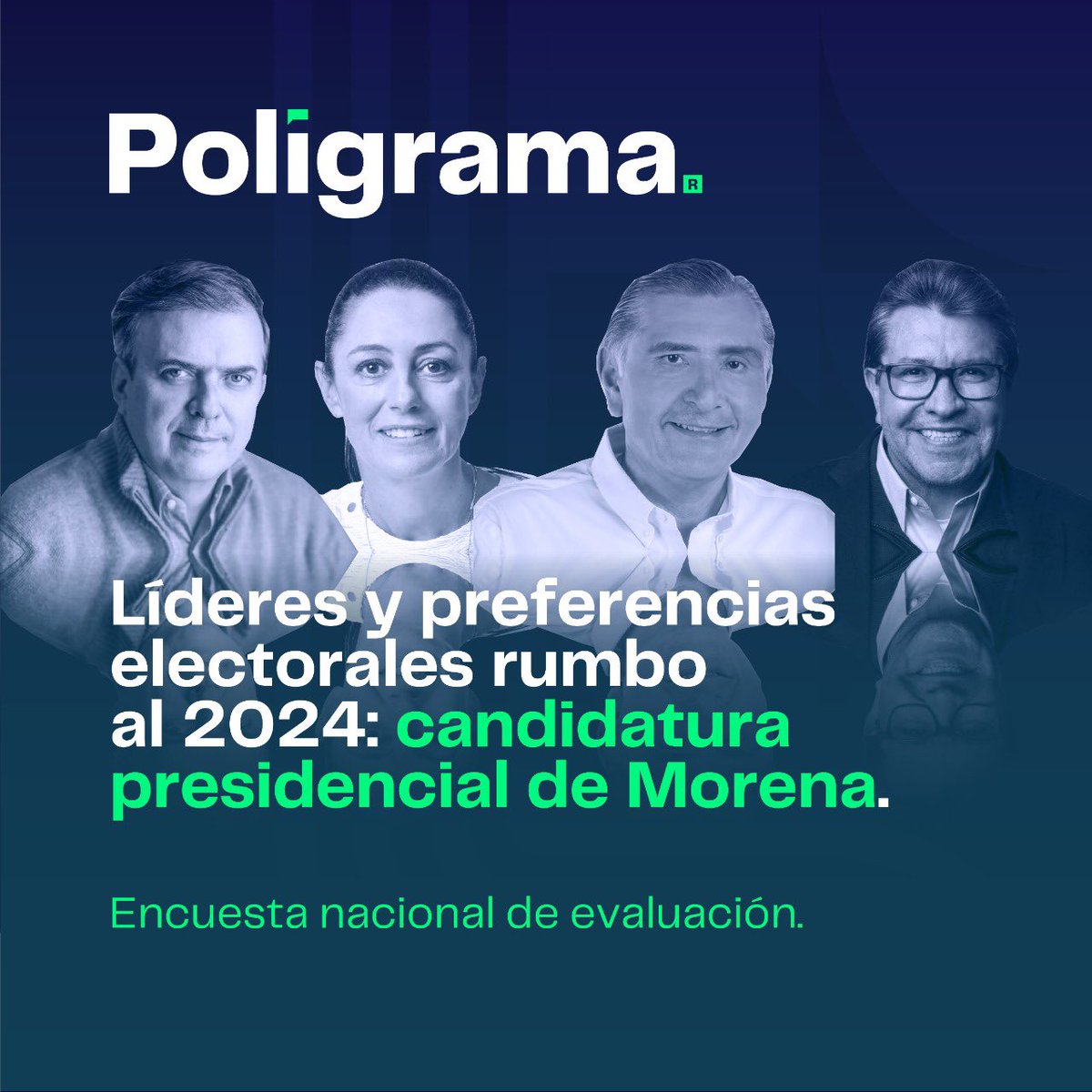 poligrama_mx's tweet photo. Encuesta #Poligrama®️Candidatura Presidencial de Morena 2024 📊

¿Quién encabeza la carrera de las “corcholatas”? 

Encuesta entre simpatizantes de Morena. 

Descúbrelo aquí 👇🏻 https://t.co/GWqC4rcADo