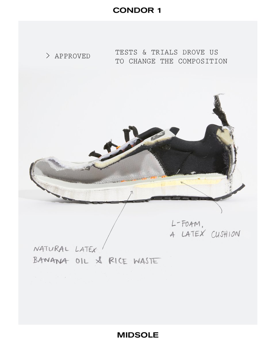 vejaproject's tweet photo. ⏩For the outsole, we use Amazonian rubber and rice waste. We buy it directly from cooperatives formed by families of seringueiros (rubber tappers) from the #Amazon. The sugar cane is used to make the midsole.

➡️https://t.co/HHTk7oZys8
​
#veja #vejaproject https://t.co/S9AzTGFzhZ