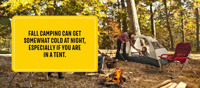 LetsEscapeCity's tweet photo. Camping during the fall tends to cool down at night. Be prepared with extra blankets!

#fallcamping #camping #fall #camp #campingtime #autumn https://t.co/g2f2MxgtgA