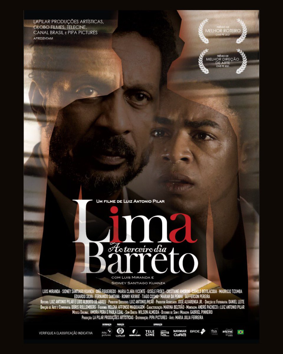 pipapictures's tweet photo. Já tem data de estreia nos cinemas o filme “Lima Barreto, ao Terceiro Dia”: 29 de setembro! Estrelado por Luís Miranda e dirigido por Luiz Antonio Pilar. Coprodução @GloboFilmes @telecine e @canalbrasil https://t.co/El9OKDGjHp