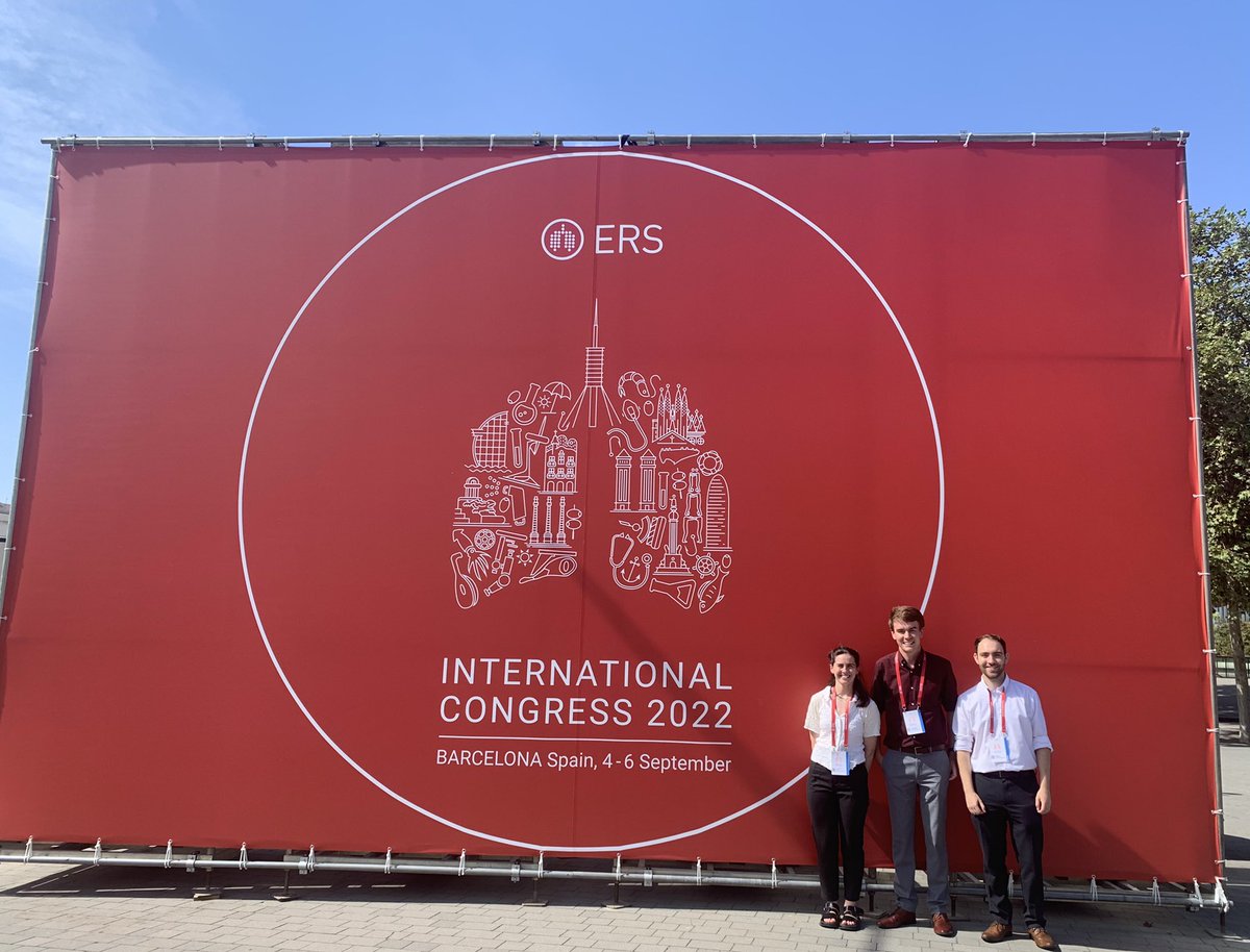It was a pleasure to present two posters at #ERSCongress2022. Some interesting conversations surrounding our work and great to catch up with friends.