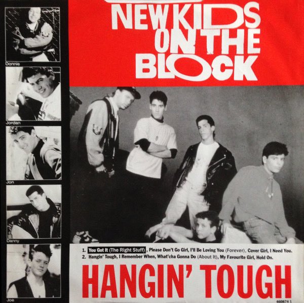 NKOTB's tweet photo. 34 years ago today, our lives were forever changed when we released our album ‘Hangin Tough’. Thanks for loving these songs as much as we do 🥰 https://t.co/5FEAfxv95e