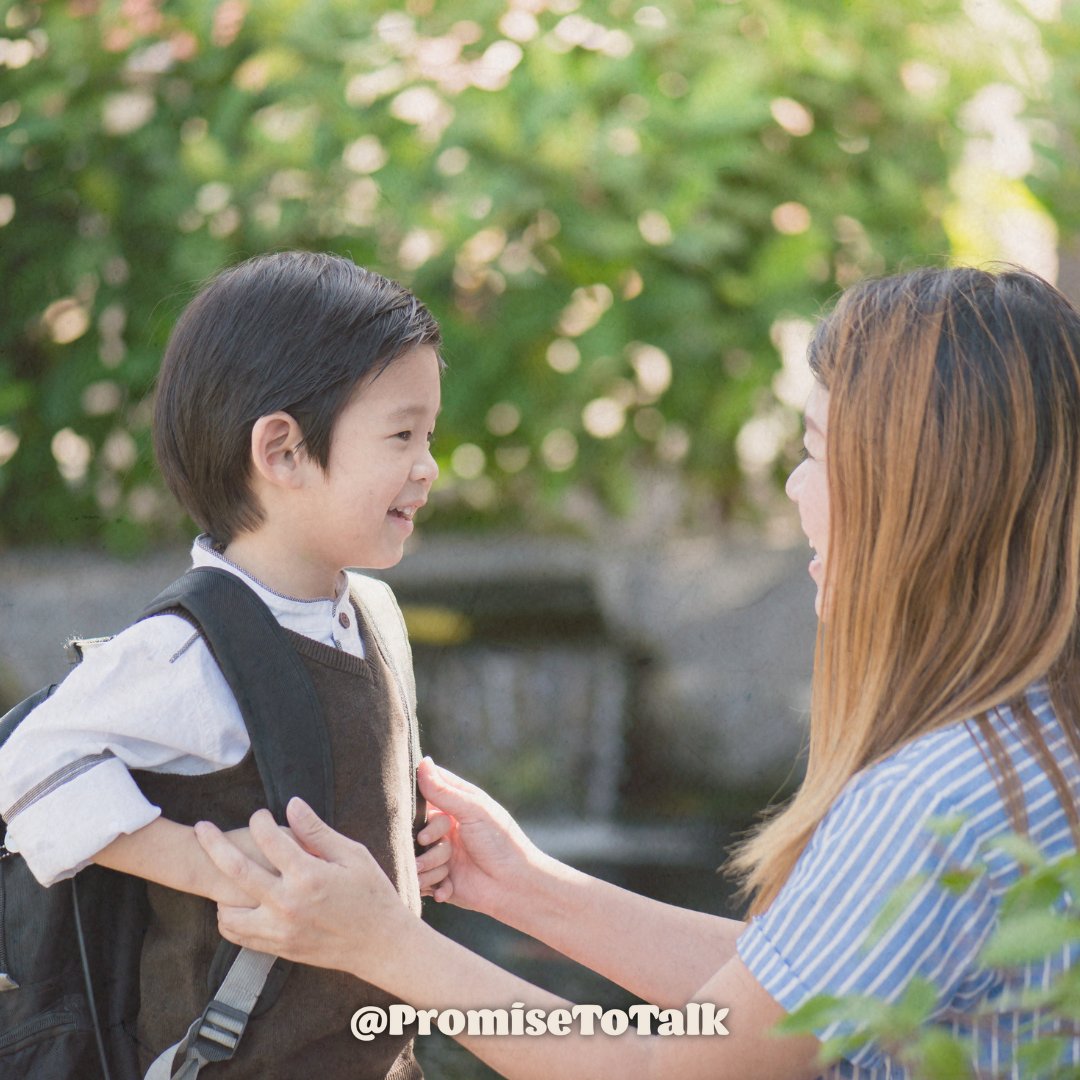 PromiseToTalk's tweet photo. September is here, and back-to-school season is upon us. The changing of the seasons can be a tough time for children and parents so check in with a loved one today to see how they’re feeling. #PromiseToTalk #MentalHealth https://t.co/VXUhGPq781