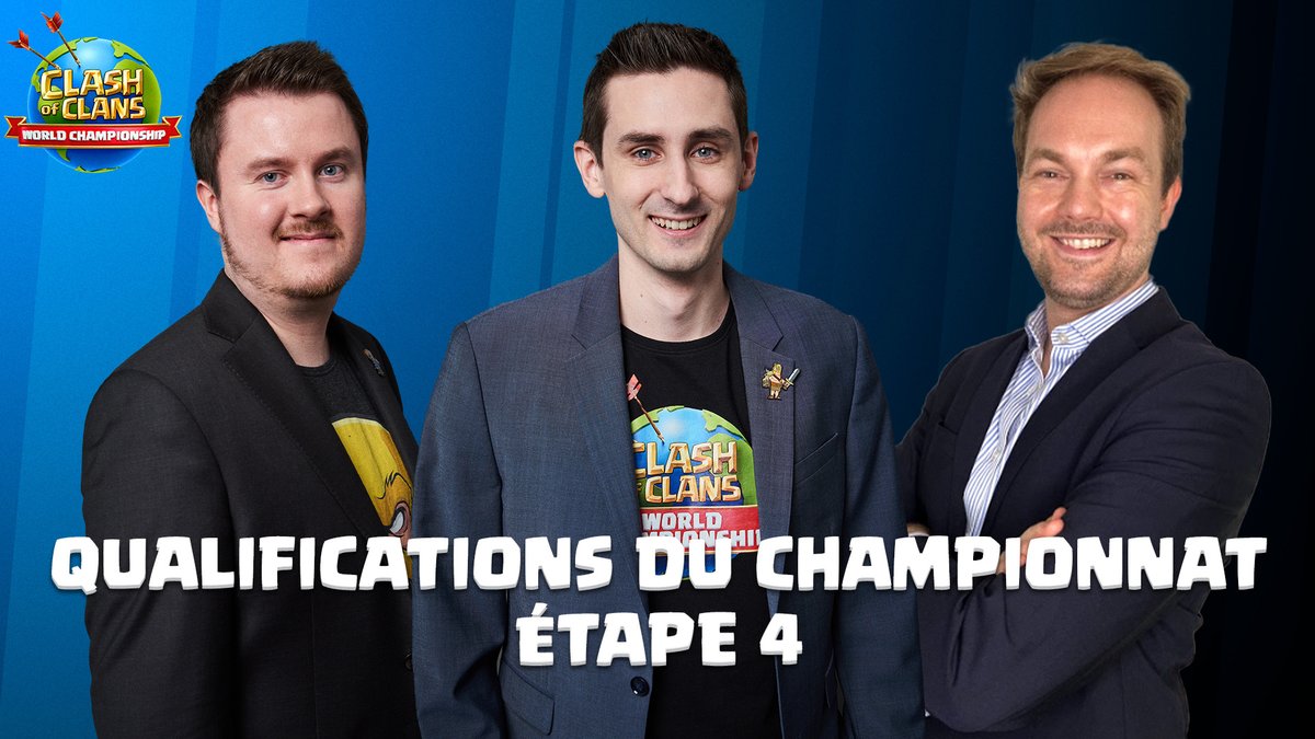 Clash of Clans FR (@clashofclansfce) on Twitter photo Il reste 8 équipes en lice pour les Qualifications du Championnats des #ClashWorlds, et seulement 4 Tickets d'Or à récupérer💥
Rendez-vous chez <a href="/optimusprimeCOC/">Optimus Prime COC</a> ce samedi à 16h pour savoir quelles équipes sortiront victorieuses et partiront pour Helsinki ! 🇫🇮
#ClashEsport Il reste 8 équipes en lice pour les Qualifications du Championnats des #ClashWorlds, et seulement 4 Tickets d'Or à récupérer💥
Rendez-vous chez <a href="/optimusprimeCOC/">Optimus Prime COC</a> ce samedi à 16h pour savoir quelles équipes sortiront victorieuses et partiront pour Helsinki ! 🇫🇮
#ClashEsport
