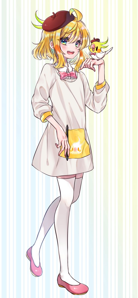 「#人外VTuber此方ですよ 鳥ちゃんのかわいさ広めたい!!!!!!!!!!美少」|はなのすみれ🐤🦜のイラスト