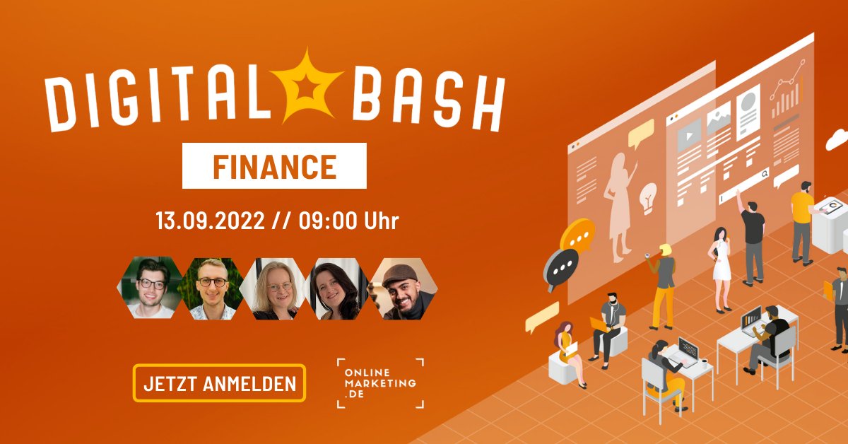 digital_bash's tweet photo. Der Digital Bash - Finance geht in eine zweite Runde! 💯
Am 13.09. kannst du dir ab 9:00 Uhr wieder lukrative Insights sichern. Melde dich jetzt kostenlos an und sichere dir neben der Live Teilnahme auch die Aufzeichnung 👉 https://t.co/TmaPEkUJq8
#digitalbash #finance #event https://t.co/BGKqGvecGw