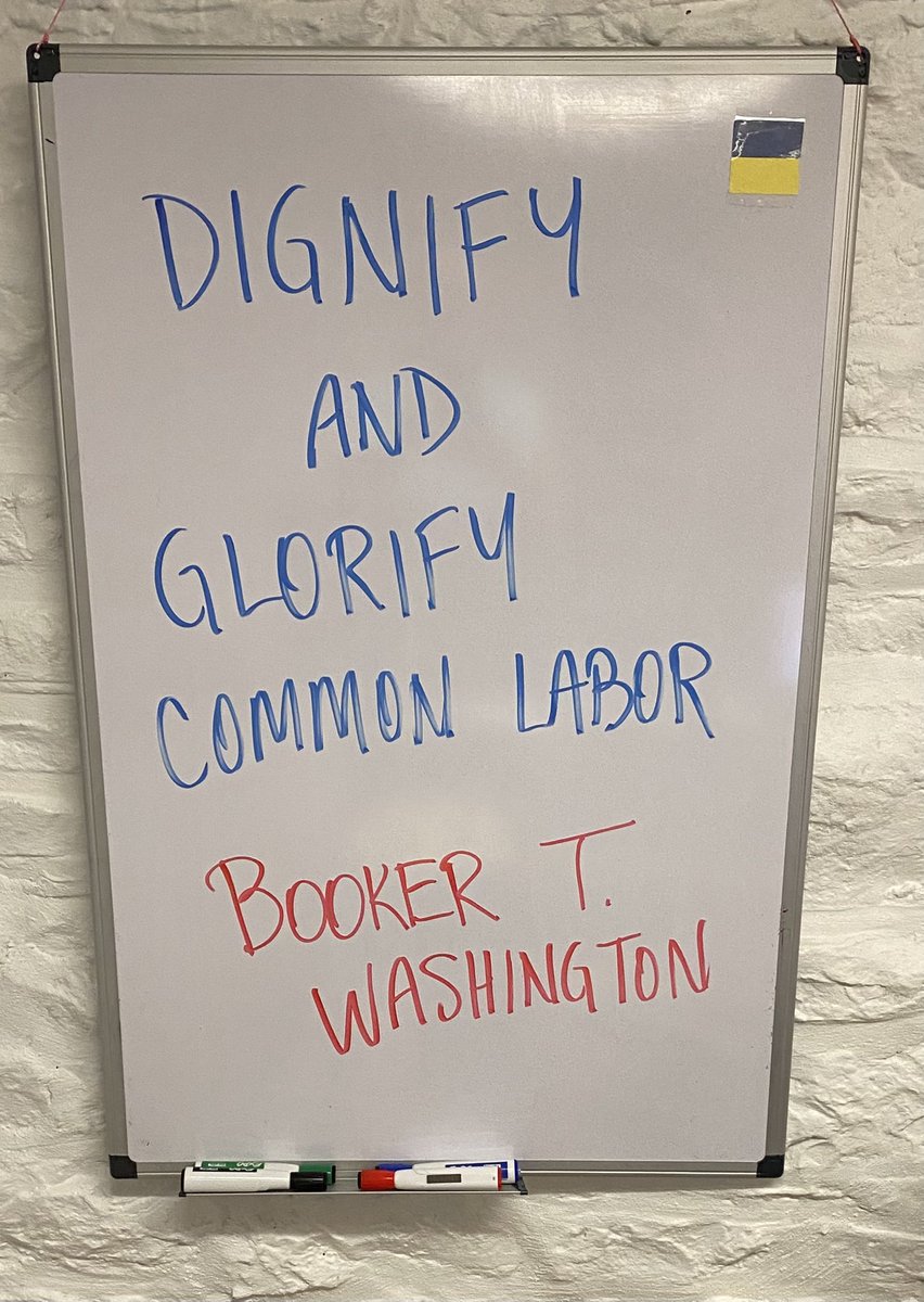 In honor of #LaborDay, this week’s #VideoBackgroundQuote comes from Booker T Washington. 

Dignify and glorify common labor.