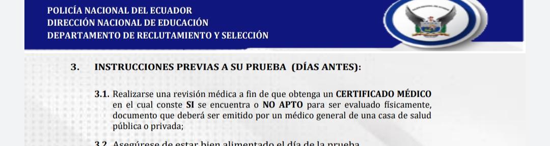 Panchibarra's tweet photo. Una vez más se menosprecia la especialidad en medicina del deporte. Si quieren conocer aptitud física y saber si califica o no para proceder con pruebas físicas en una unidad policial o militar, es el deportólogo quien debe emitir el certificado luego de la valoración respectiva. https://t.co/9hqgpgzp3g