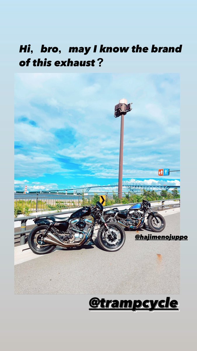 harleycers's tweet photo. 今日の出来事
#trampcycle のシングルとダブル
#titanium #exhaust https://t.co/aP3aUP9U6B