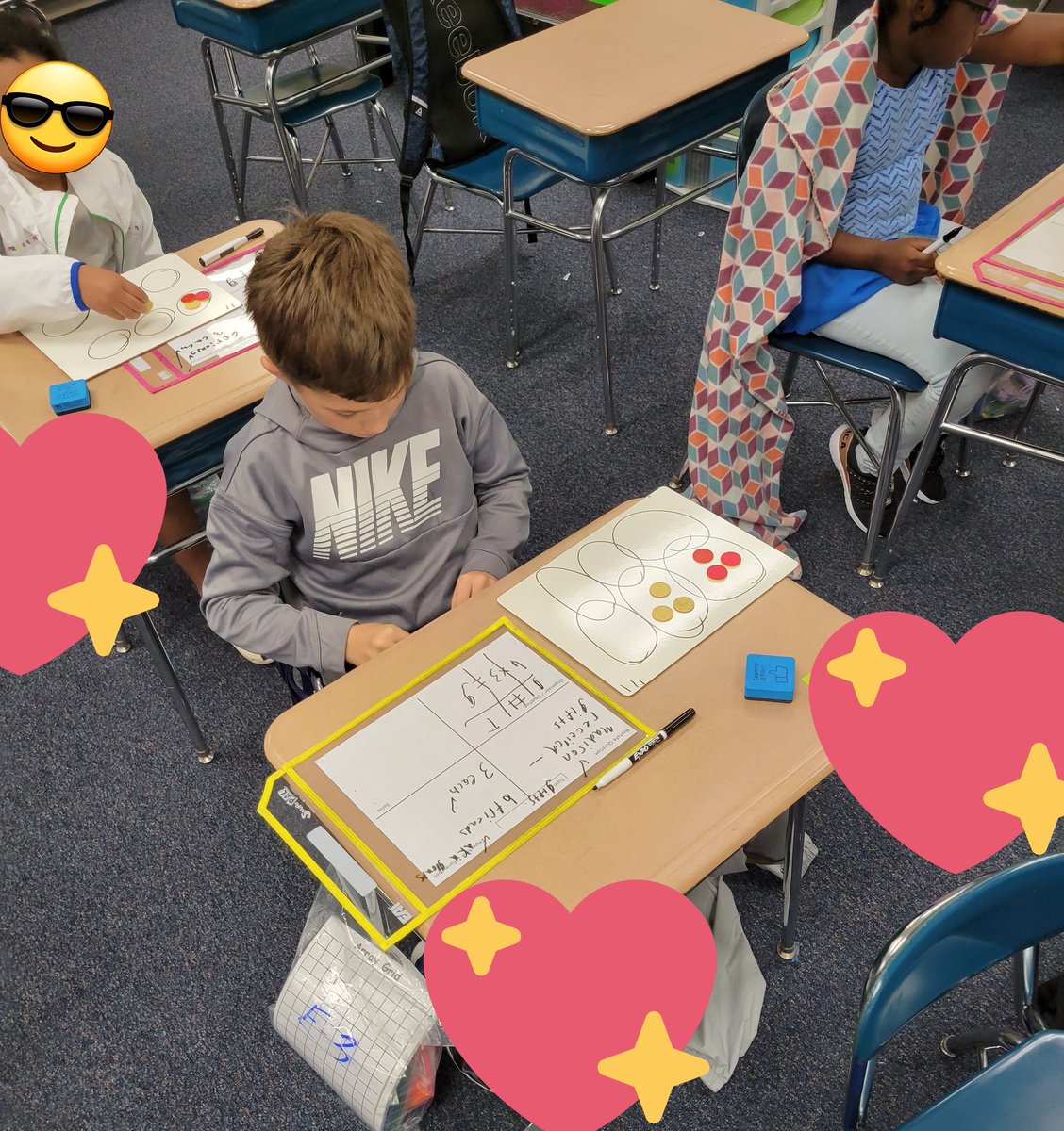 EBESWillis's tweet photo. Rocking equal groups! Rockstar mathematicians! #MATHROCKS #3rdgrade #2ndweekofschool @EdwardBestFCS @FCSchoolsNC @ECUcrystalECU https://t.co/X1UjAF14ko