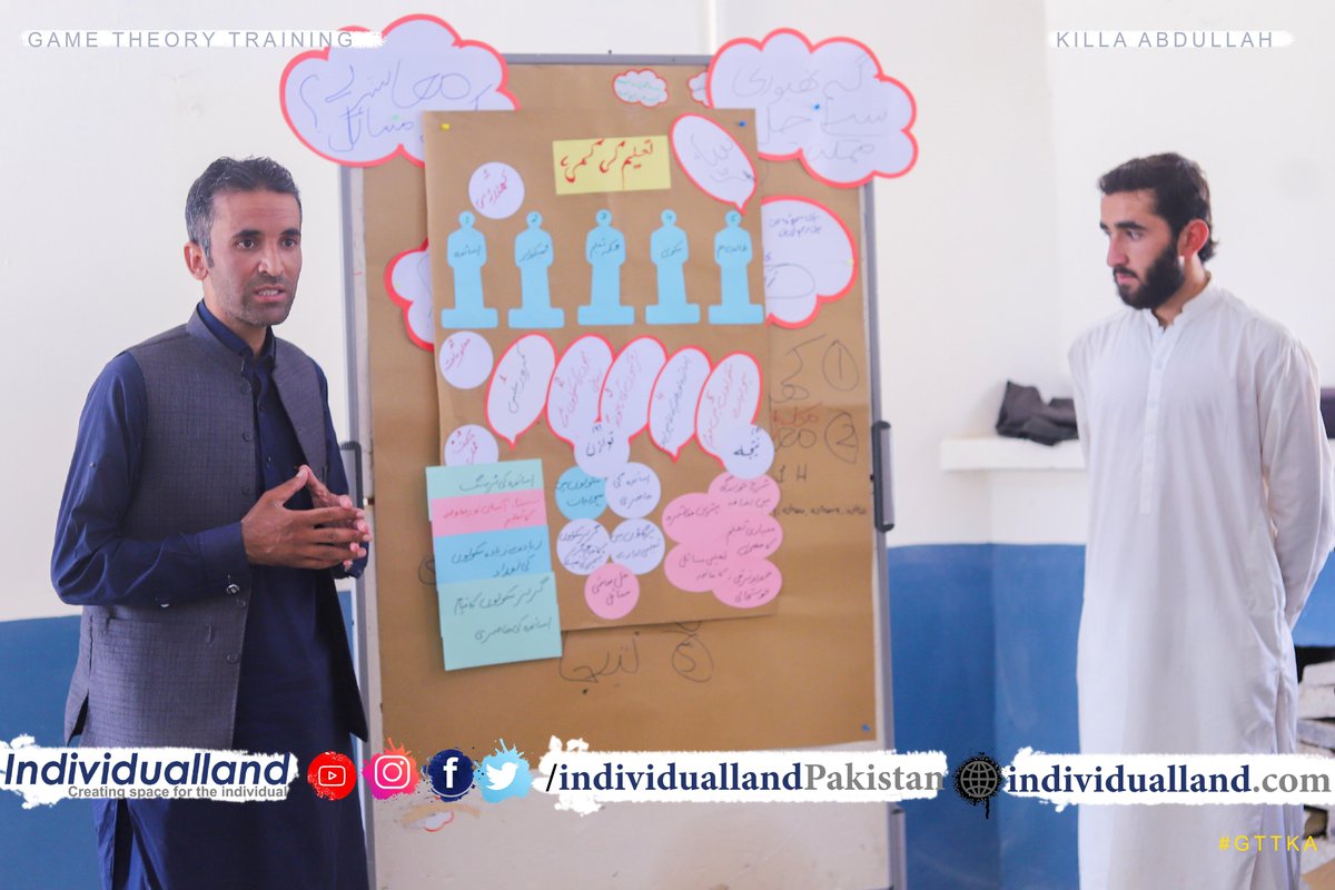 individualland's tweet photo. "Tasveer Kahani" - Day one of three days game theory training in #KillaAbdullah. 

#GTTKA https://t.co/I3RUxt1ATB