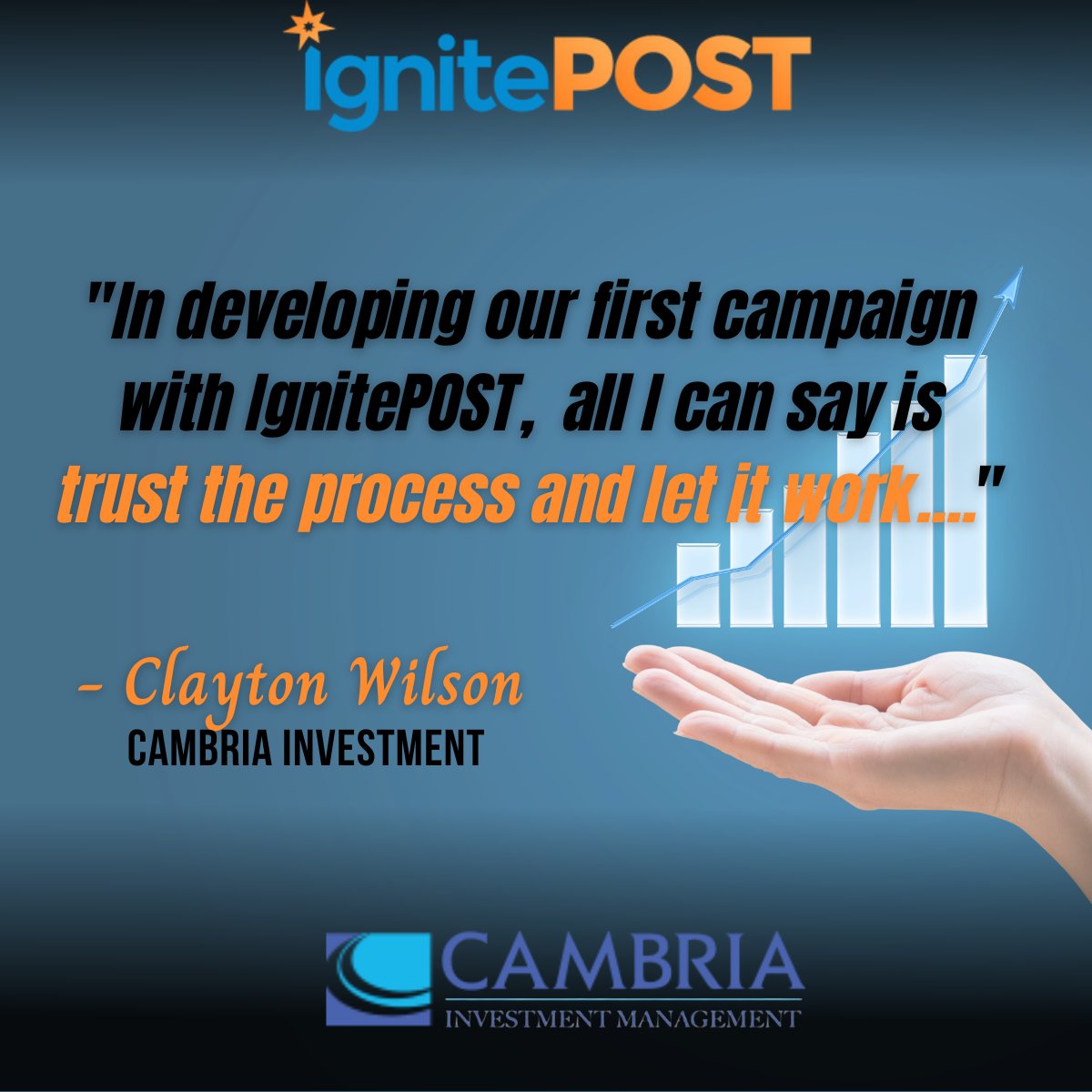 igniteposthq's tweet image. &quot;How did you find the process of working in IgnitePOST and developing that first campaign?&quot; IgnitePOST&apos;s CEO, Arian Radmand to Clayton Wilson, Cambria Investment
#ignitePOST #clientengagements #process #developing #campaign