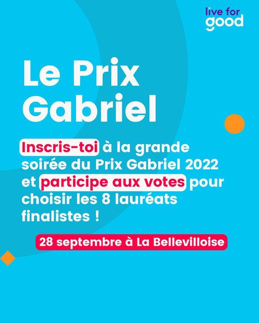 Aujourd’hui, découvrez 3 des 15 finalistes du #PrixGabriel2022 !🏅
👉Astrid Mouëza-Techer de SMIL’INOV
👉Benjamin Bienert de BIBO
👉Gabrielle Légeret de <a href="/Delordslesmains/">De l’or dans les mains</a>
🎟 Assistez à la Soirée du #PrixGabriel2022 et votez pour votre projet coup de ❤️ : bit.ly/3wIOtvb
