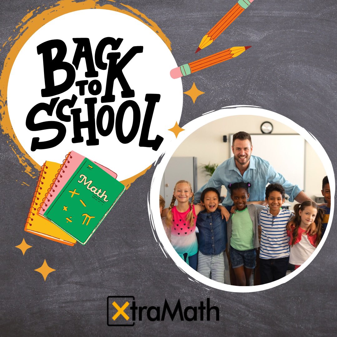 XtraMath_US's tweet photo. 🌟Welcome Back to School!
⭐️Start the year strong with XtraMath, the math program Teachers count on❗
👉Click here to get started this year: https://t.co/ix1QWHzuFV
#XtraMath #XtraSTEM #Teachers #BackToSchool #Math #MathClass #teachersrock #teacherslife #backtoschool2022 https://t.co/jvCc0SeFmS