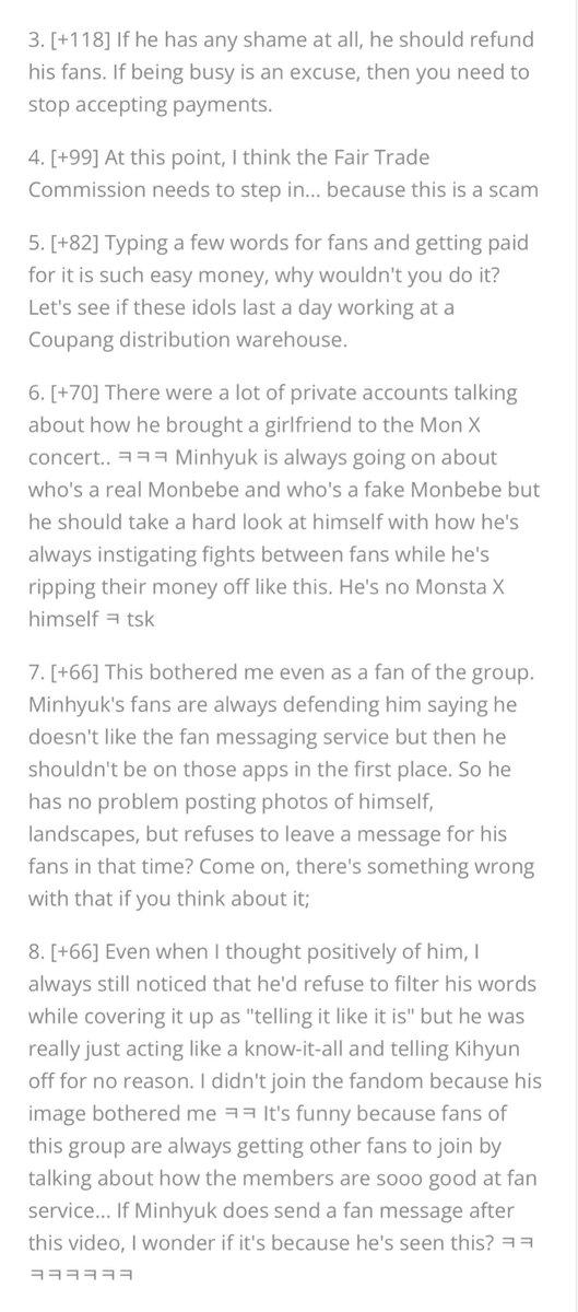 notpannchoa2's tweet photo. [ notnetizenbuzz ] Monsta X's Minhyuk hasn't messaged fans in 200+ days on paid messaging app https://t.co/rE2tNvPm8K