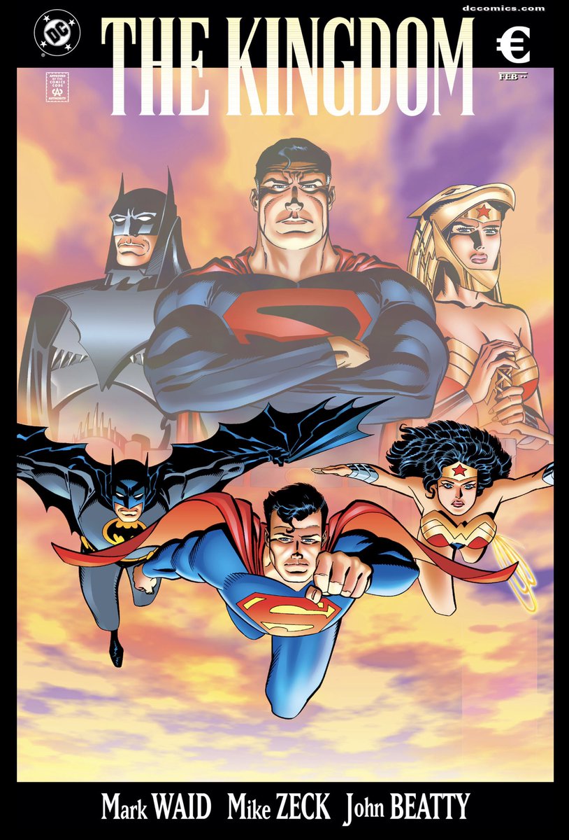 DCInfCovers's tweet photo. The Kingdom #2 - February 1999
Cover art by Mike Zeck
This was Mark Waid’s follow up to Kingdom Come. Issue #2 was also the first mention of “Hypertime,” an attempt to explain changes to continuity in the absence of the pre-Crisis multiverse.
#dccomics #hypertime https://t.co/mzSZ6roOWQ