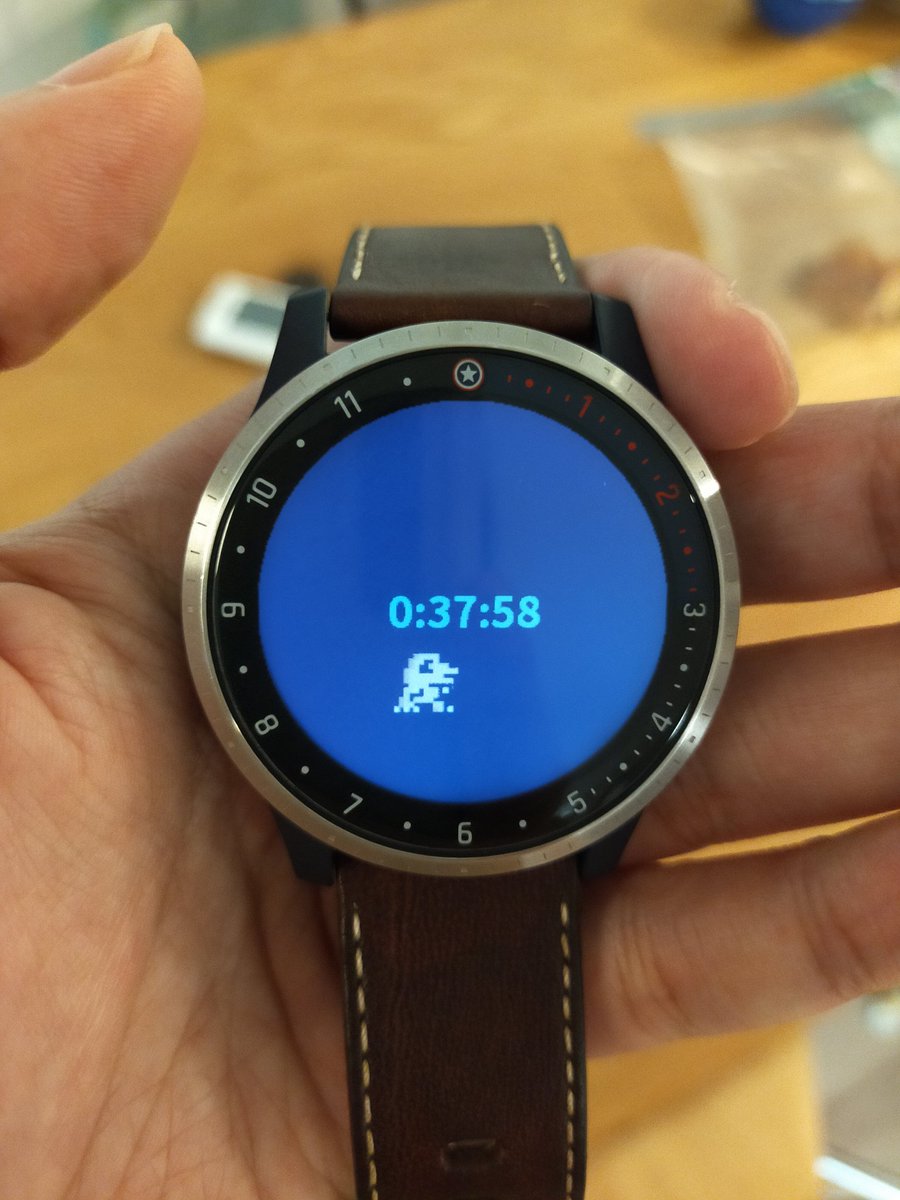 HELPMEnet's tweet photo. #デジモンバイタルブレス やりたいけど、普段は #Garmin の時計を着けているので迷った結果、Garminにデジモンを移植してみようかなと思いました。
まだ #monkeyC 1日目なので、環境構築とアグモン召喚まで。
(6.5号機のせい) https://t.co/pH8U1tEieg