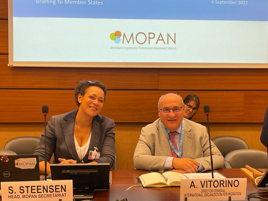 MOPANnetwork's tweet photo. 🔖MOPAN kicks off its assessment of @UNmigration in Geneva with a briefing to our members
Thank you to all attendees for their continued interest, & our Institutional Leads 🇨🇦@CanadaGeneva, 🇧🇪@BelgiumUNGeneva & 🇳🇱 @NLinGeneva for their support.
#multilateraleffectiveness https://t.co/fX4lV2Z4yL