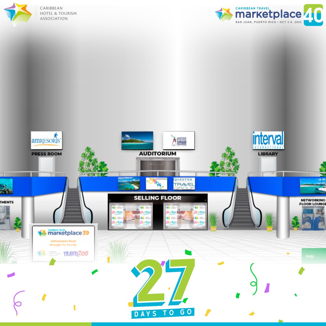 CHTANow's tweet photo. While we made it work virtually in 2021, we are ready to gather again in person in Puerto Rico for #CHTAMarketplace40! #CHTA #Marketplace40 #CHTALIVE @prhta @discover_PR https://t.co/UUtgkKJJvg
