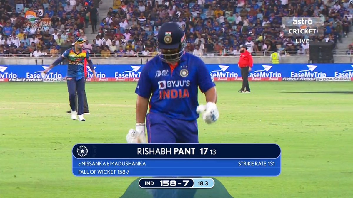 registanroyals's tweet photo. 57 trial matches completed by Rishabh 👖 in T20IS...

BCCI says, Well done my boy well done. How many more trials you require? 80? 100? 
#INDvSL #RishabhPant https://t.co/abiAlo0BQn