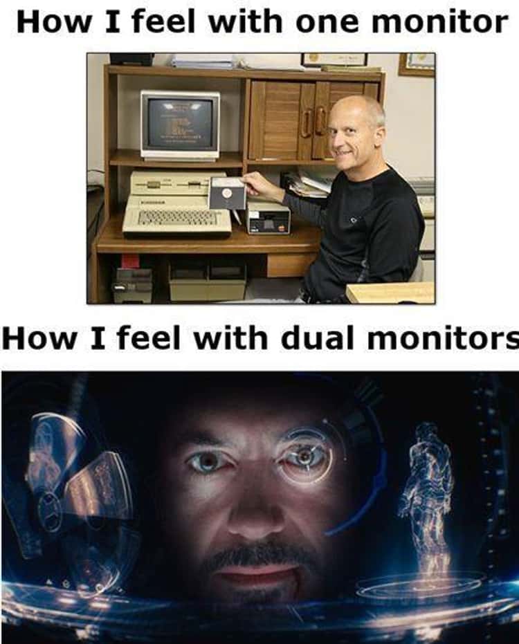 ForgedPCs's tweet photo. Who else feels like Tony Stark with their dual monitors? #ironman #gamingsetup #pcgaming #iloveyou3000 https://t.co/dSvoXVR2Xp