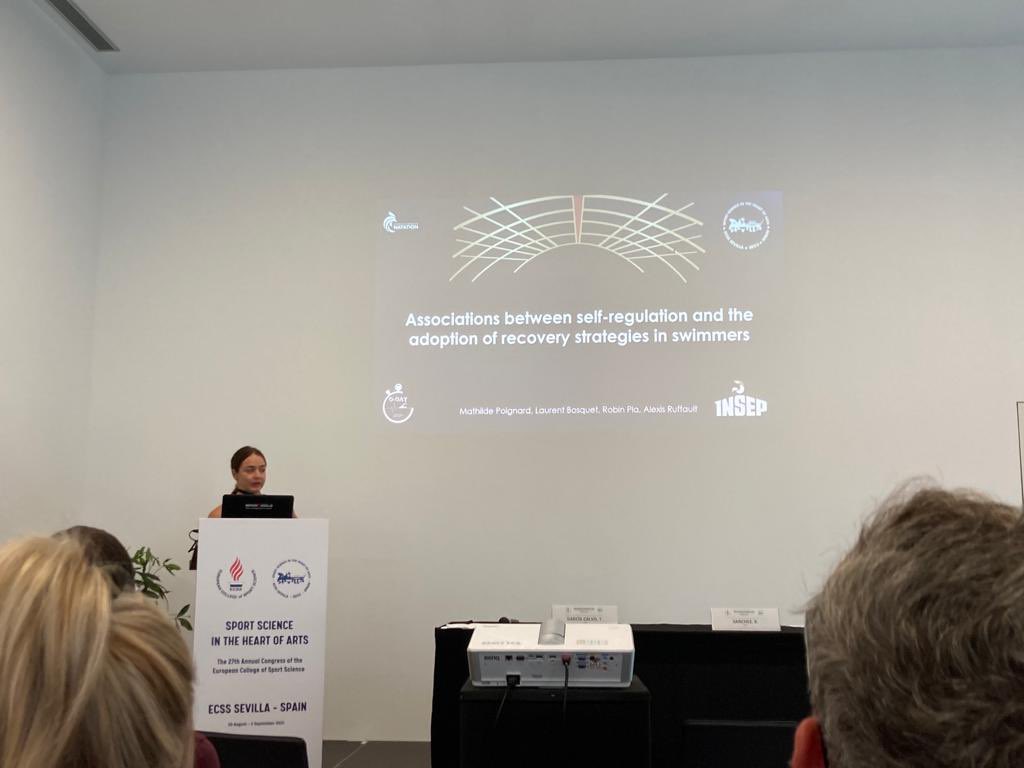 Mathil_Poignard's tweet image. @DdayProject2024 ✈️ From Bratislava @EHPS2022 to Seville @E_C_S_S | This time we discussed about the association between 🏊🏻‍♀️🏊 self-régulation and their adoption of recovery strategies. Congrats to #ECSS2022 &amp;amp; see you in Paris 🇫🇷 #ECSS2023
@LaurentBosquet @AlRuff9 @RobiinRoad