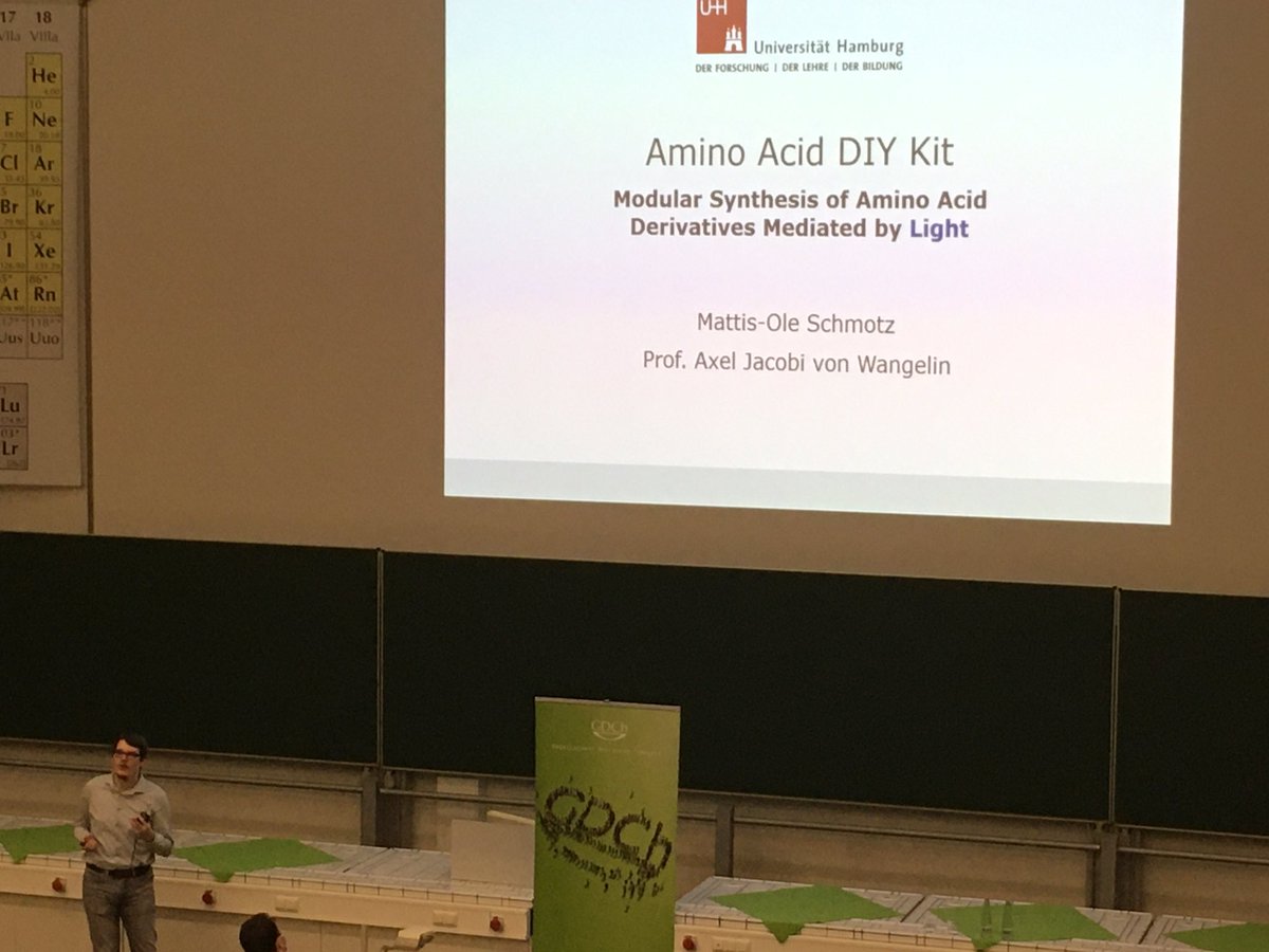 TeamJacobivW's tweet photo. Hey Münster: Have an eye on this kid!! Our very own Mattis presents some serious amino acid sh**. #Orchem22 https://t.co/9PIqF94ljH